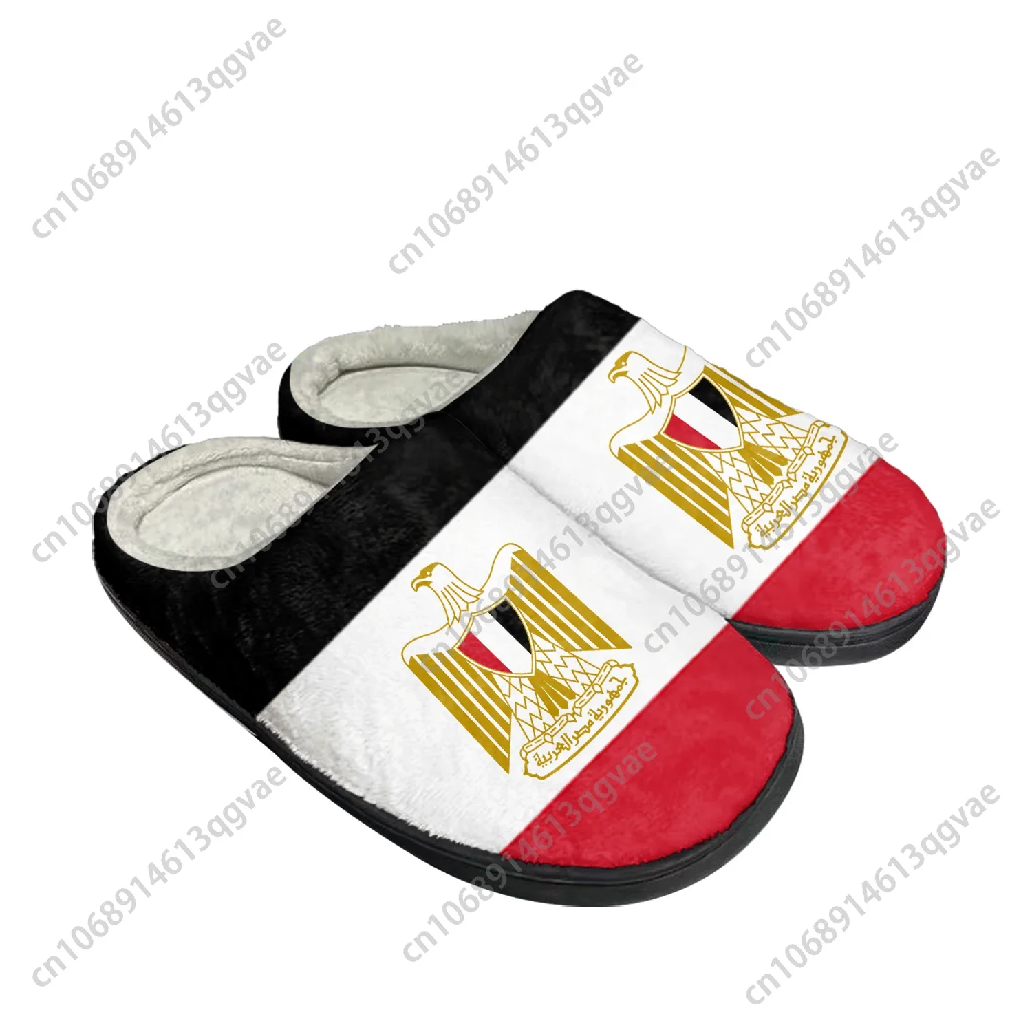 

Egyptian Flag Home Cotton Custom Slippers Mens Womens Sandals Egypt Plush Bedroom Casual Keep Warm Shoes Thermal Slipper