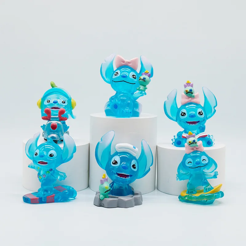 

Лило и Стич слепая коробка игрушка Стич забавная креативная фигурка Коллекционный персонаж ручная модель настольные украшения украшения автомобиля подарки