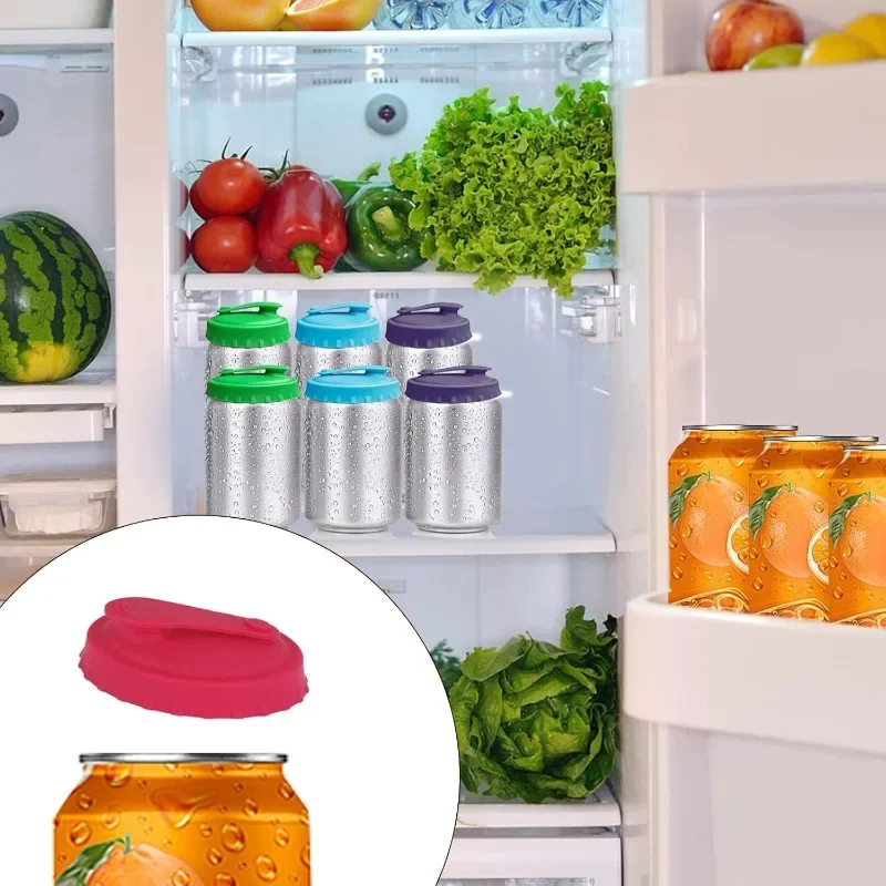 غطاء علبة الصودا يغطي الغطاء، واقي علبة غطاء علبة السيليكون، علب علب قابلة لإعادة الاستخدام لمشروبات الطاقة الصودا كوك البوب