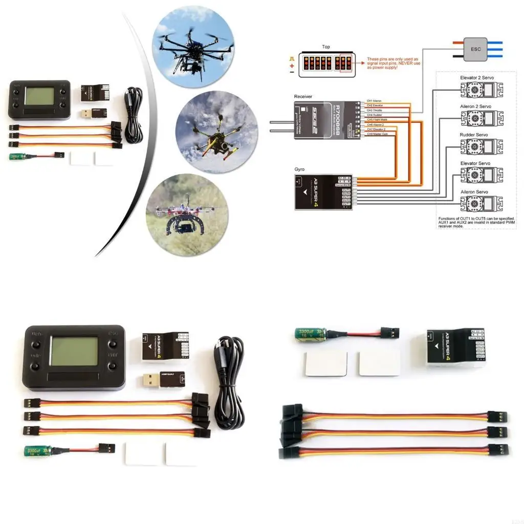 k3nb-スーパー-4-フライトコントローラー-6-軸ジャイロ簡単キーリカバリ機能ユーザーフレンドリーとダブルエルロンサポート