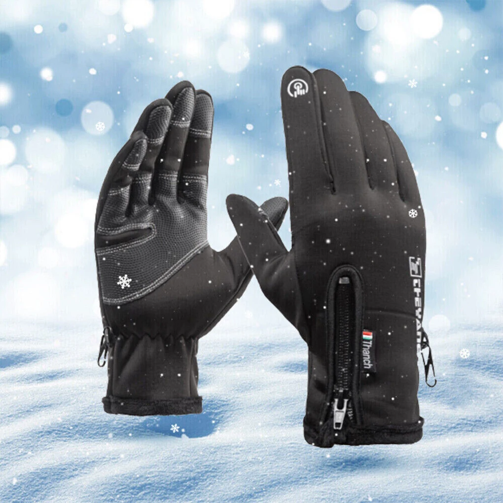 Black Anti-slip Heated Gloves 4