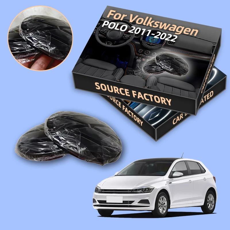 

2026 Горячие эмблемы, 2 шт., наклейка на переднюю решетку автомобиля, задняя эмблема, крышка, наклейка с логотипом для Polo 2011-2018 polo 2019-2020 polo 2