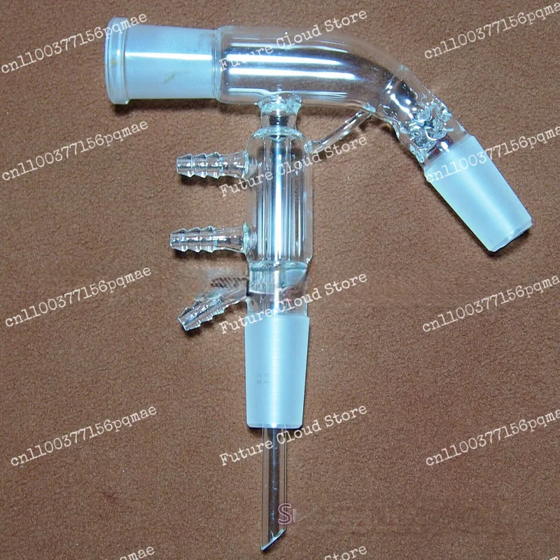 Mouthpiece distillation connecting tube Laboratory Distillation Apparatus Accessories24*3 Glass distillation tube steam