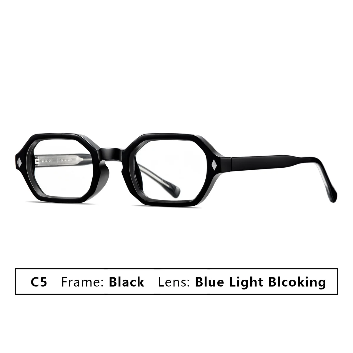 Kleine vintage hexagon zonnebrillen voor dames en heren, luxe designer zonnebril, populaire punk rivet driving shades