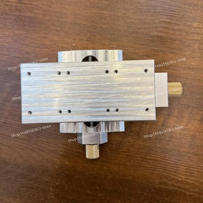 High Precision Manual XY Cross Slide Table 2 Axis Lead Screw Drive Flat Vise for Milling Drilling Worktable - view 4