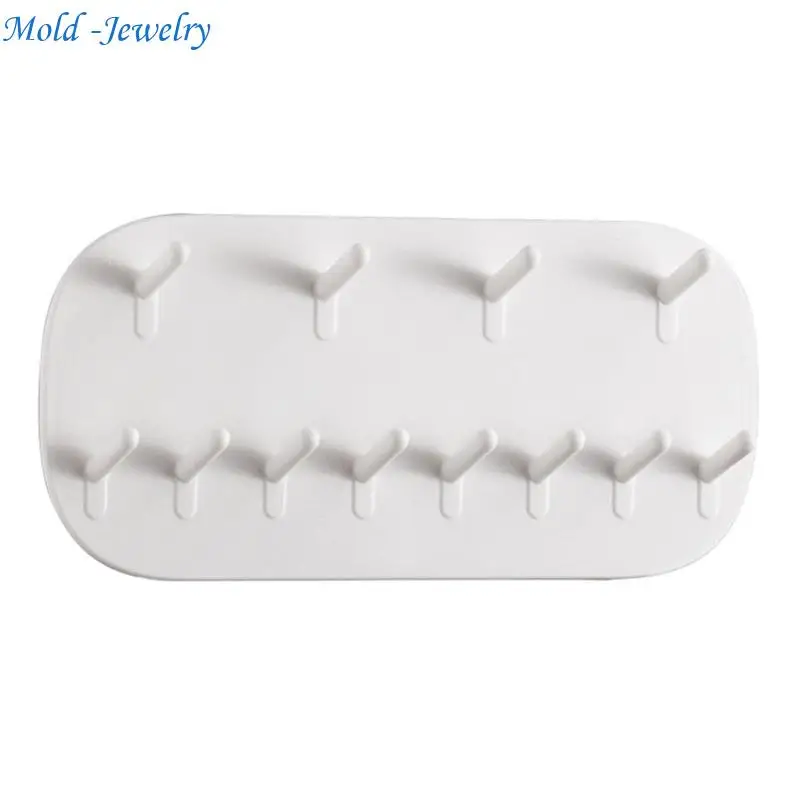 

69HB Self-adhesive Necklace Holder Plastic Necklace Wall Mounted for Necklace Jewelry Bangles Bracelets and Rings