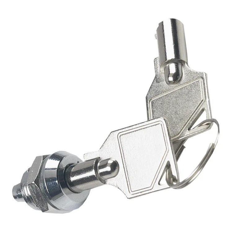 KRE 5Sets 12MM Press Lock P12-21 Billboard Small Plum Blossom Locking Light Box Telescopic Mechanical Key Small Cabinet Lock