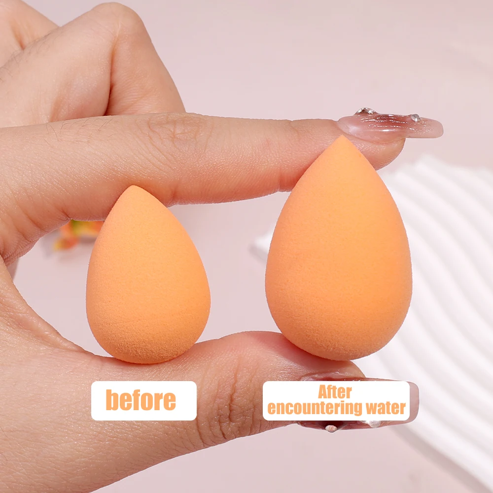 4/12/36/72/120 Pcs Mini Makeup Sponge Randomly Color Shapes Gourd Water Drop Design Cosmetic Puff Drying Wet Use Cosmetics Tools