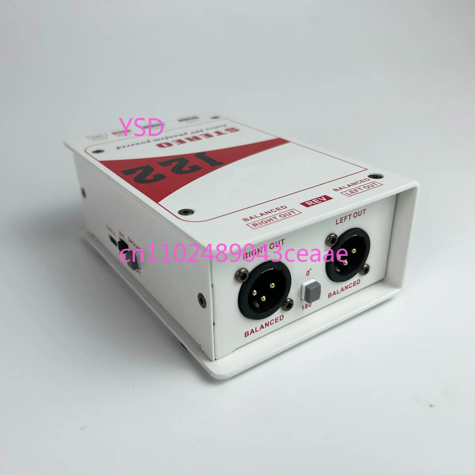 GAZ-J22 مباشرة من الشركة المصنعة ستيريو احترافي ثنائي القناة 48 فولت قوة فانتوم اتصال نشط صندوق DI الصوتي #4