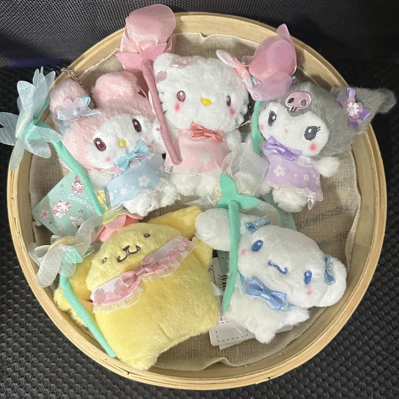 

аниме Hello Kitty Куроми Плюшевые игрушки Моя мелодия Эльф фэнтези Cinnamoroll Кружевная юбка Каваи Кукла Подвеска для школьной сумки Праздничные подарки