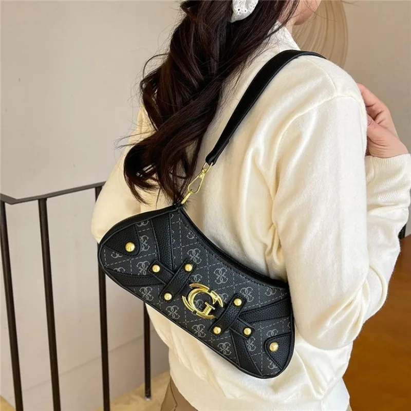 Casual Elegant Diaper Bag For Ladies Leather Handbag Crossbody Vintage Classic Unique Stylish Simple High End Trendy Tote - view 2