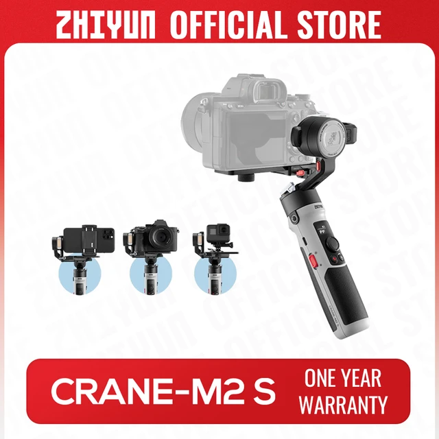 ZHIYUN Official CRANE M2S 3-Axis Mirrorless Cameras Gimbal Handheld  Stabilizer for Sony Canon Action Compact Camera iPhone 14 - AliExpress