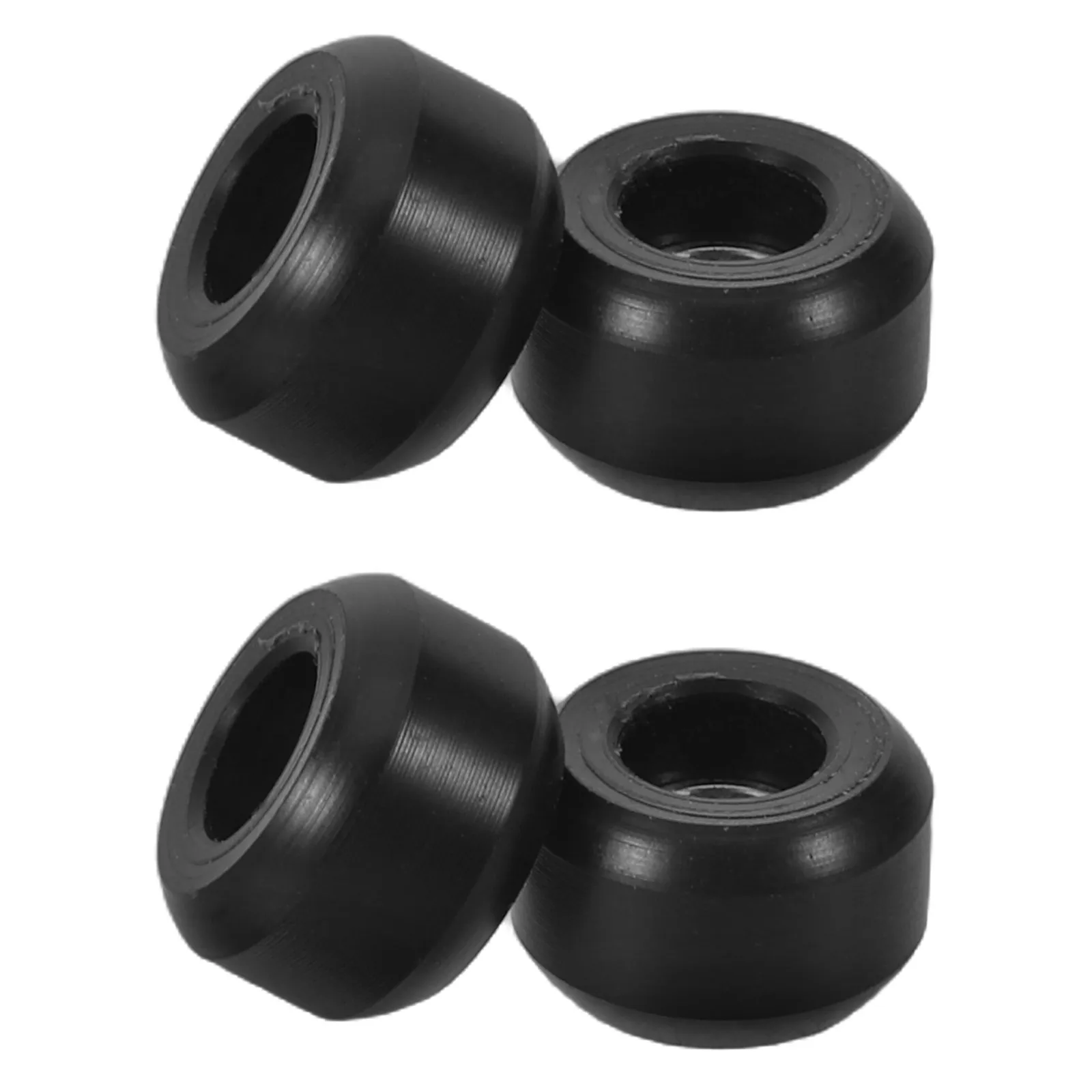 

4Pcs Fingerboard Wheels Replacement Black High-Speed Pom Material Precision Bearings for DIY Skateboard Repair Universal