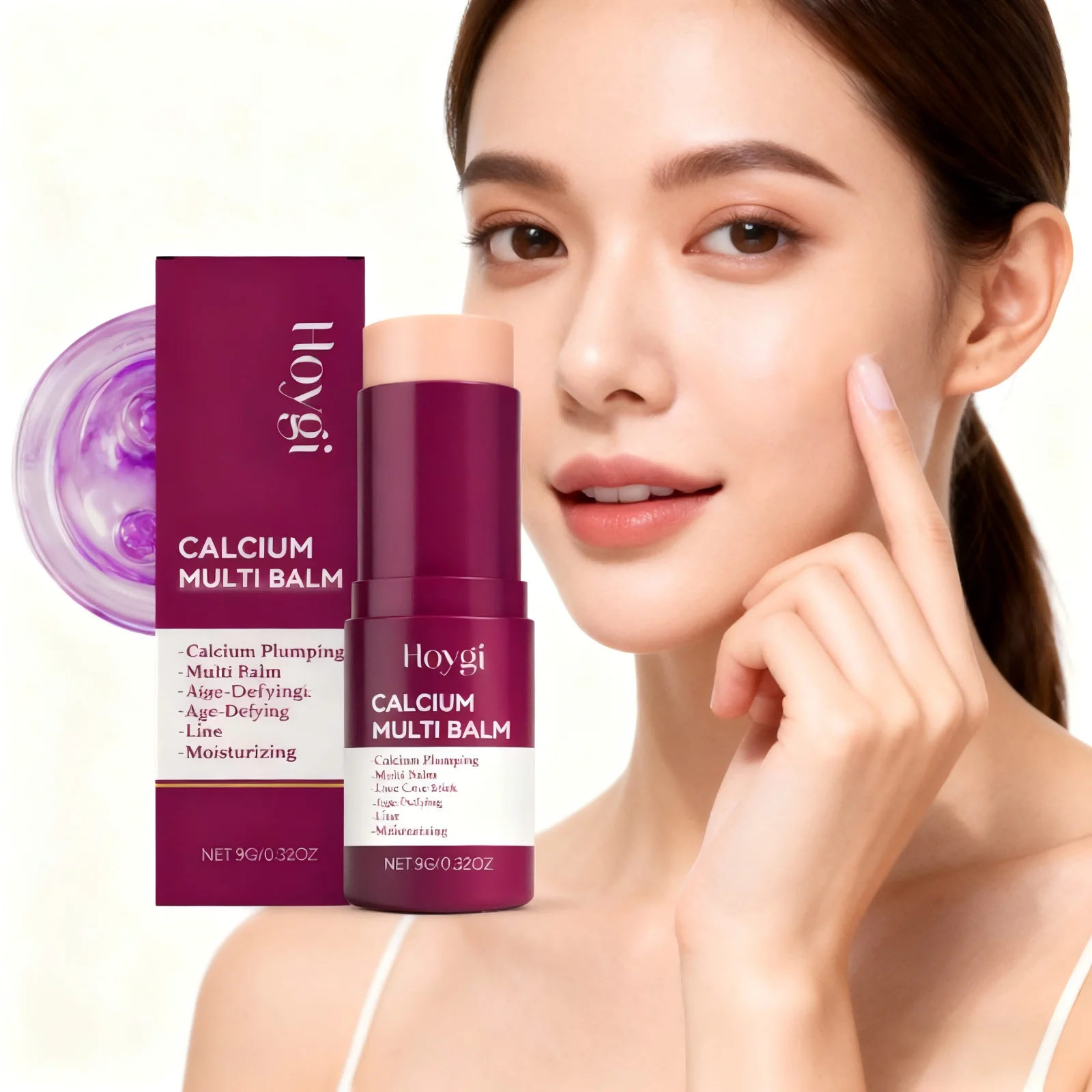 Calcium Multi Balm Firming Lightweight Hydrating Face Balm Tightening Smoothing Moisturing Stick Daily Skincare