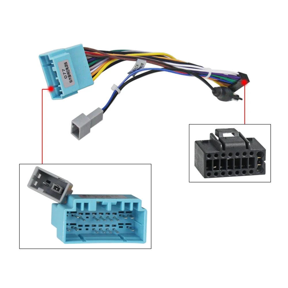 16 Pin Plug to 20Pin Android Car Radio Wiring Harness Cable Adapter for Suzuki Grand Vitara Honda CRV Accord Civic Acura MDX RDX