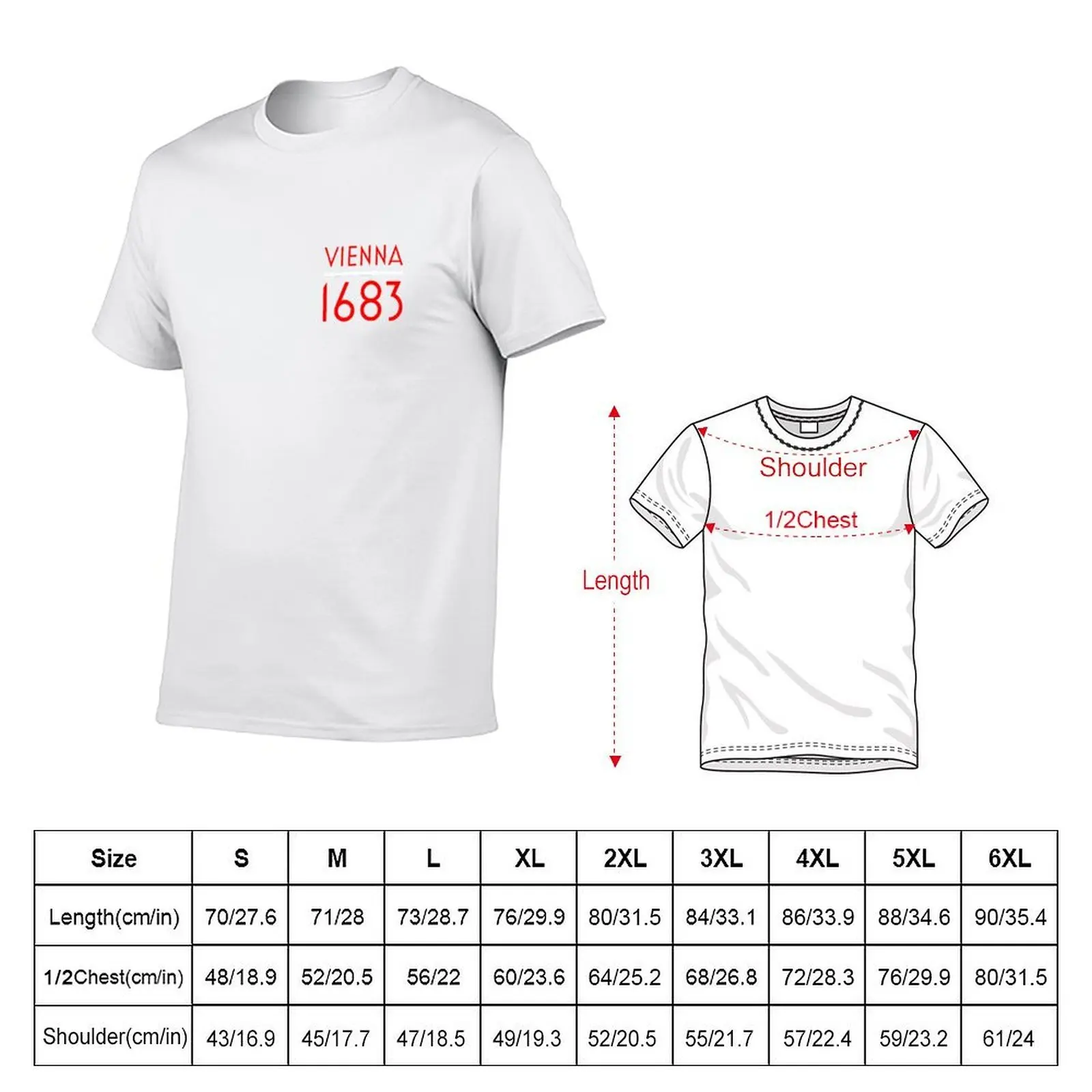 Vienna 1683 T-Shirt funny t shirts cotton man t shirt designer T-Shirt