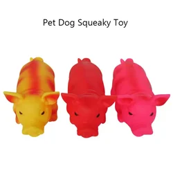 Dog Toys Squeak Pig Cat Chewing Toy Cute Rubber Pet Dog Puppy Playing Pig Toy Squeaker Squeaky With Sound Large Size