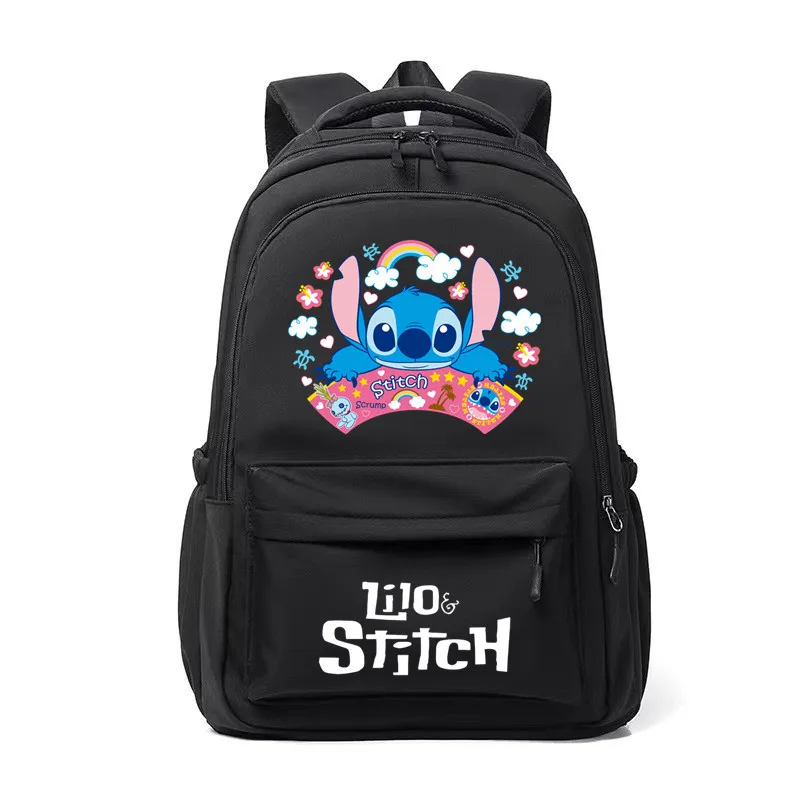 Fashion Disney Stitch Backpack Teenager Girls Boys BookBag Laptop Rucksack Cute Junior School Student School Bag Mochila