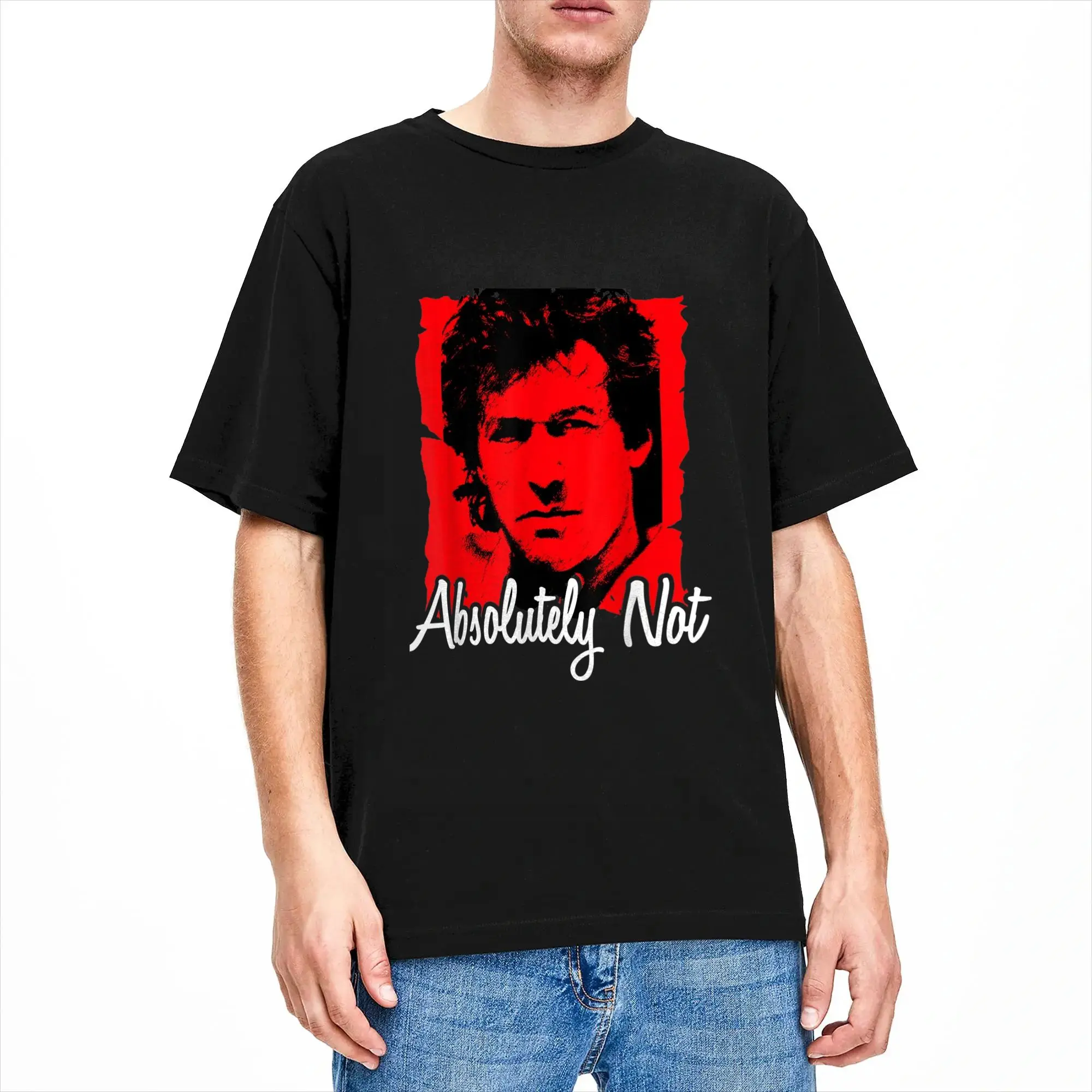 Imran Khan Absolutely Not Pti Pakistan Men's T Shirts  Fashion Tee Shirt Short Sleeve Crewneck T-Shirts Pure Cotton 4XL 5XL Tops