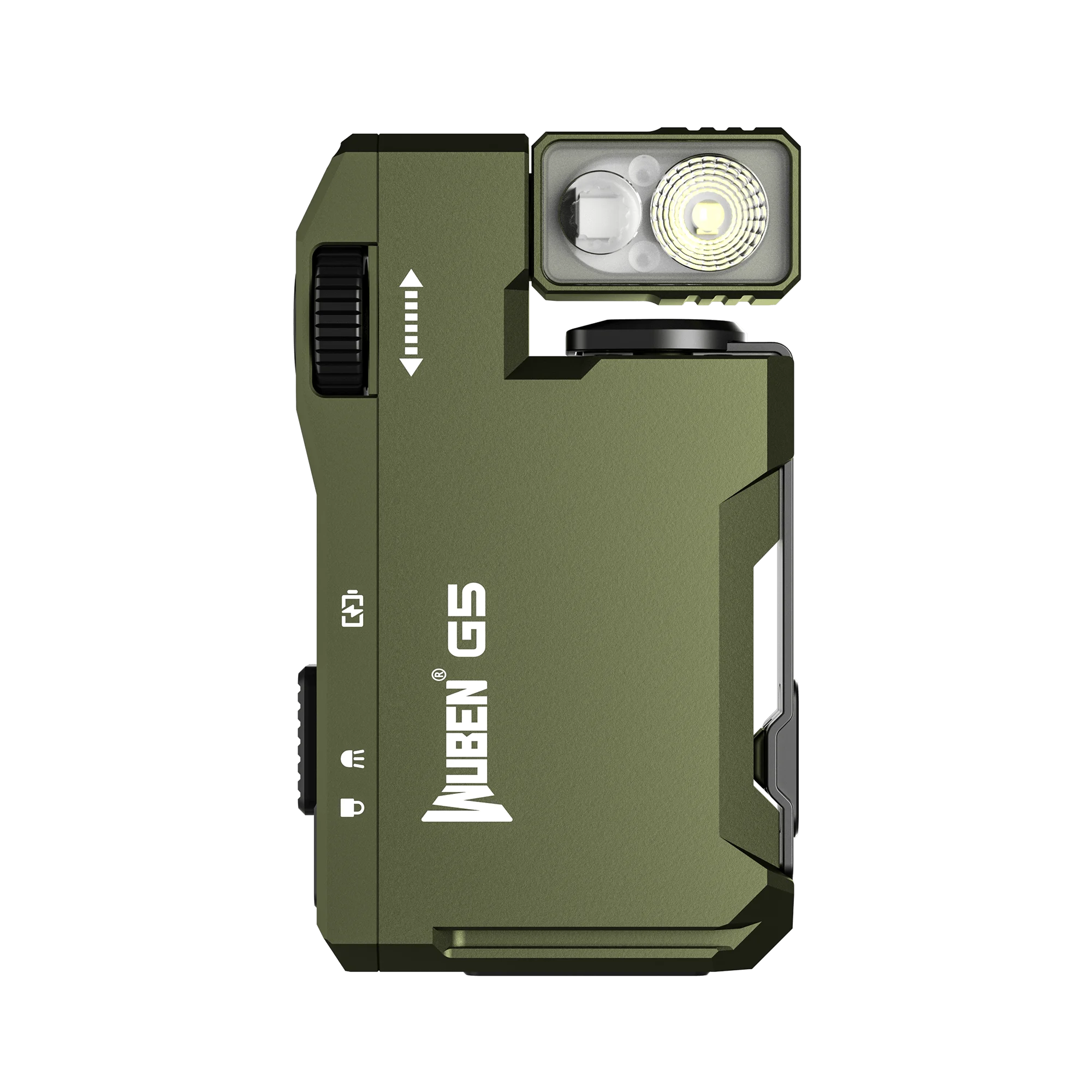 WUBEN G5 EDC Zaklamp 400 Lumen RGB & Wit Type-C Oplaadbare Zakformaat Brilliance Sleutelhanger Licht Ingebouwde Batterij