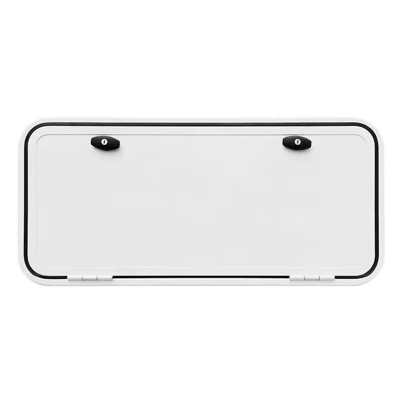 Factory Direct Supply White  Luggage Door with Aluminum Frame Gas Struts for Travel Trailer Caravan Camper Van Special Vehicle