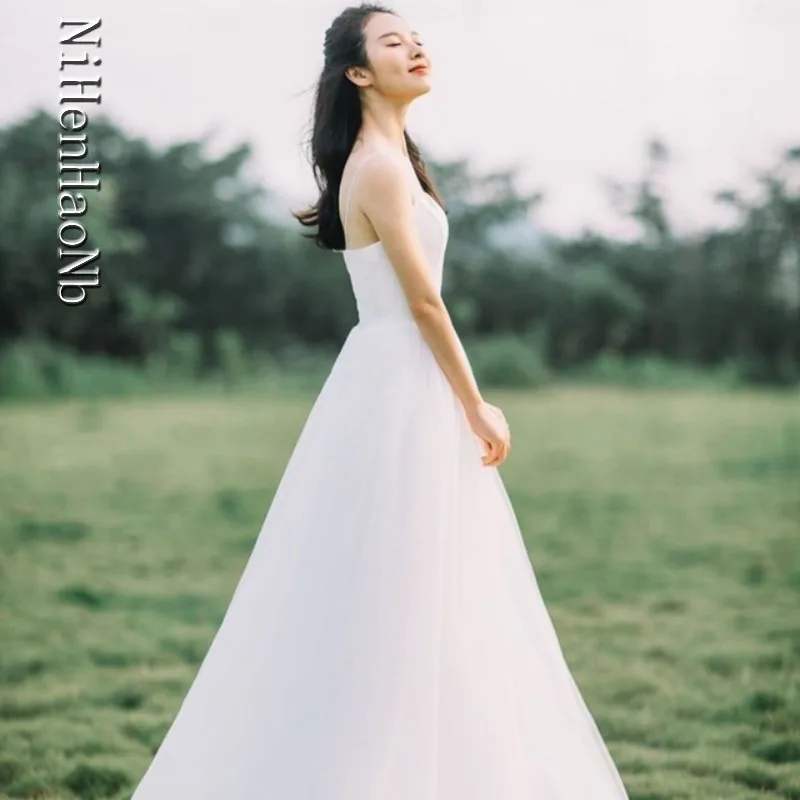 Séance Photo Robe De Mariée 2025 Robe De mariée Robe De mariée longueur au sol robes De Novia Robe De mariée