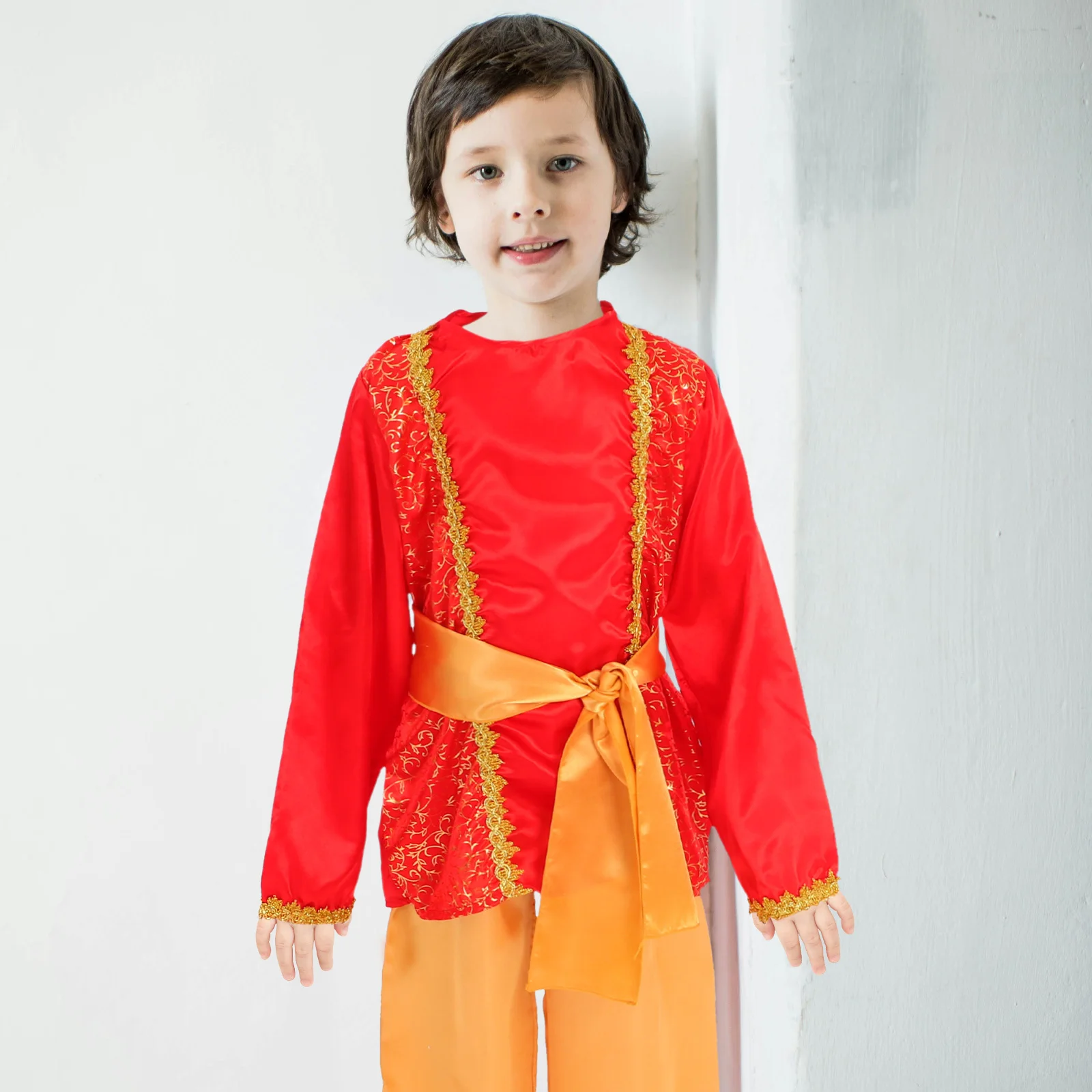 مجموعة واحدة من أزياء الأطفال بتصميم أنيق، نسيج مريح، متعدد الاستخدامات، سهل الارتداء، ملحقات كاملة L