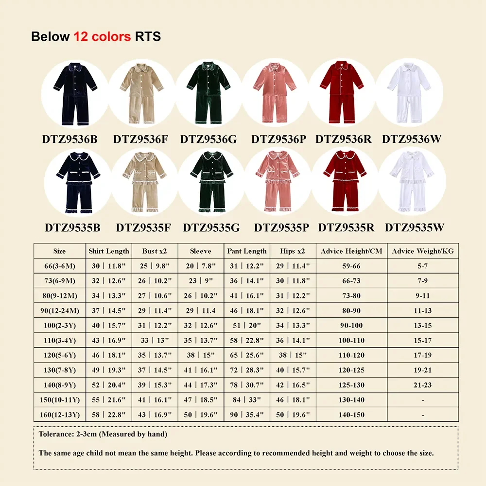 ملابس أطفال مخصصة عيد الميلاد ملابس أطفال أولاد أحمر مخملي منقوشة بدلة عائلية مباراة طفل صغير فستان فتاة عيد الميلاد مجموعات زي #6