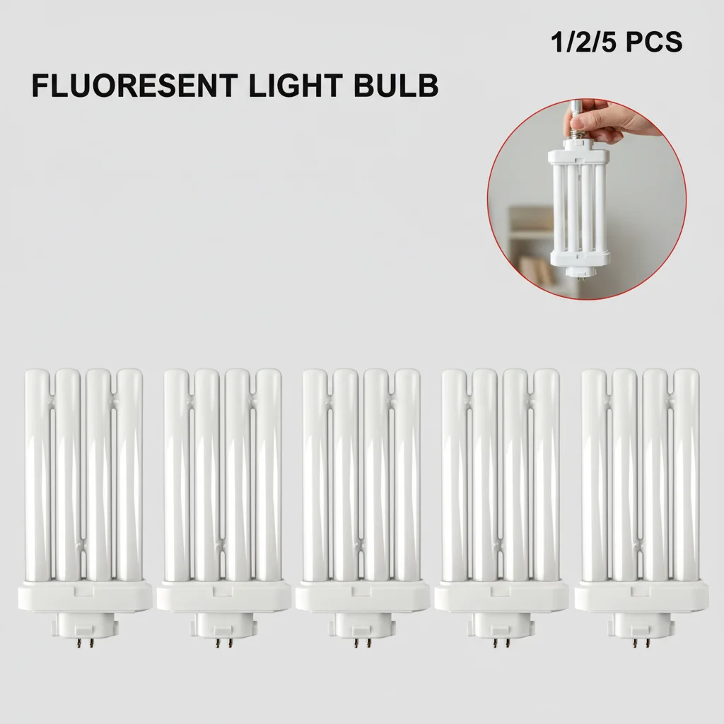FML 27EX-N 27W 4 Pin Quad Tube Energy Saving Compact Fluorescent Light Bulb 6500K 4 Rows Light Bulb Energy Saving Lamp