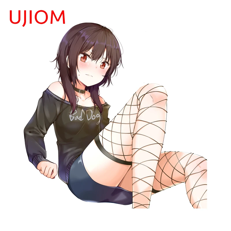UJIOM Cute Megumin Manga Wall Sticker Kawaii Cabinet Waterproof Vinyl Decal Creative Home Decoration Accessories for Kitchen