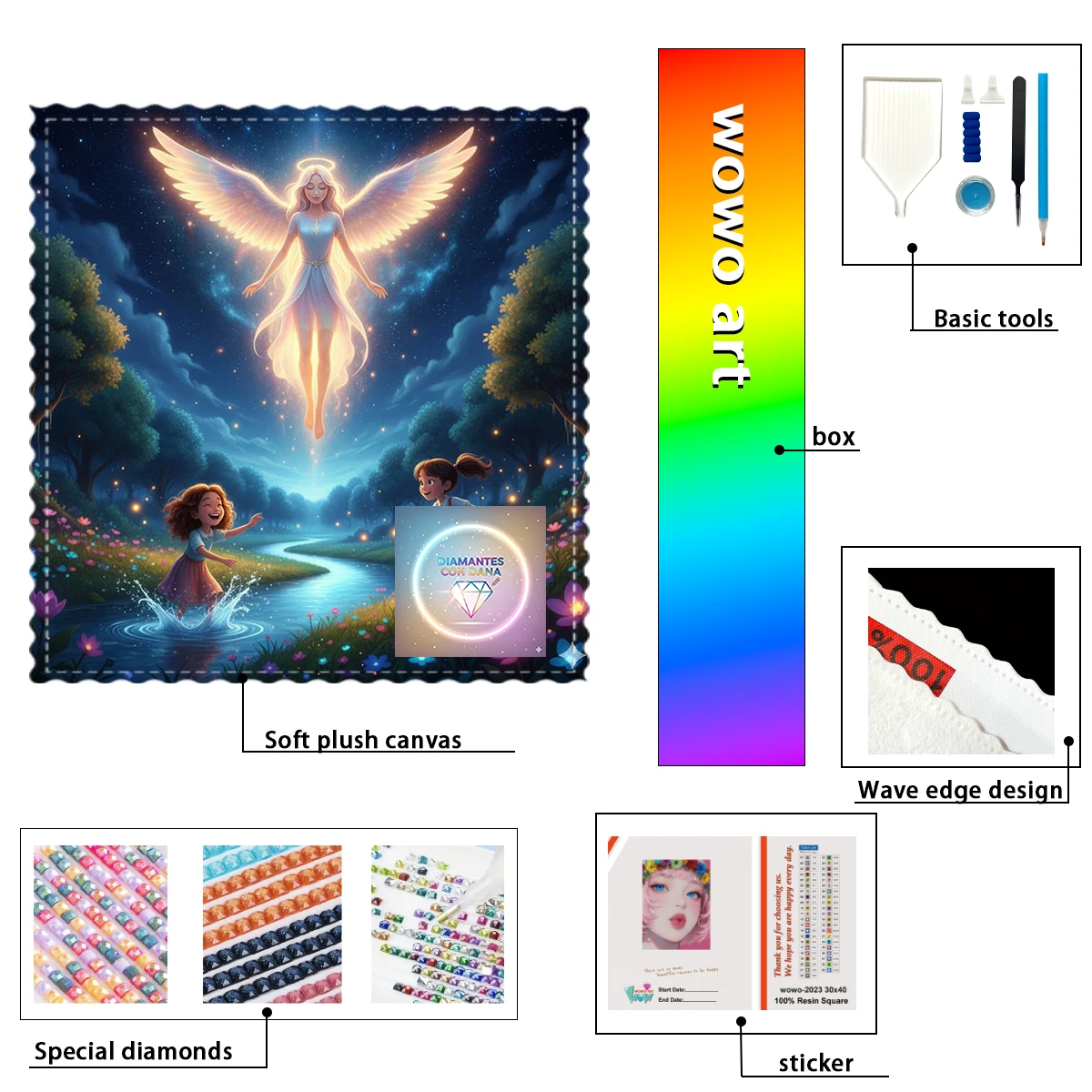 

【Diamantes con Dana】The girl in the purple dress 100% resin FD+ab+xc Diamond Stamping Kit Perfect Masterpiece worth Buyi