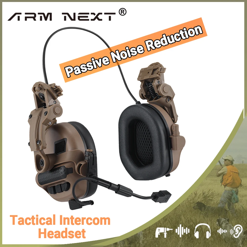 ARM NEXT Tactical Intercom paraorecchie Shooting Passive Noise cancelling paraorecchie Slim Hearing Protector Defender Non Picking