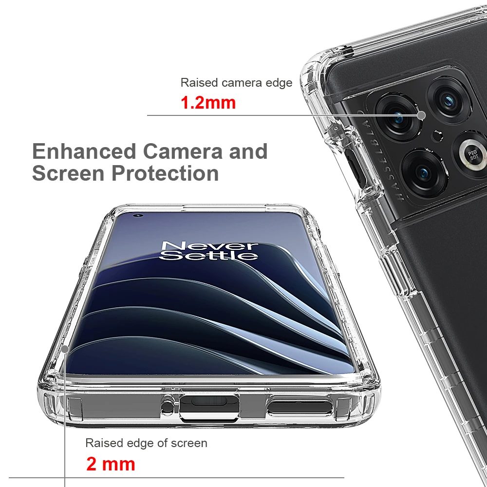 Hybrid Armor Shockproof Phone Case For OnePlus 10T 5G Nord N20 SE N300 Hard Plastic Frame Transparent Soft TPU Back Cover