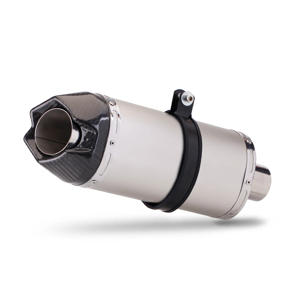 

51mm Motorcycle Exhaust Carbon Fiber Muffler Modified for Kawasaki Z750 Cbr400 NC700 BJ600 Z1000 CBR250R CB190R R1 R3
