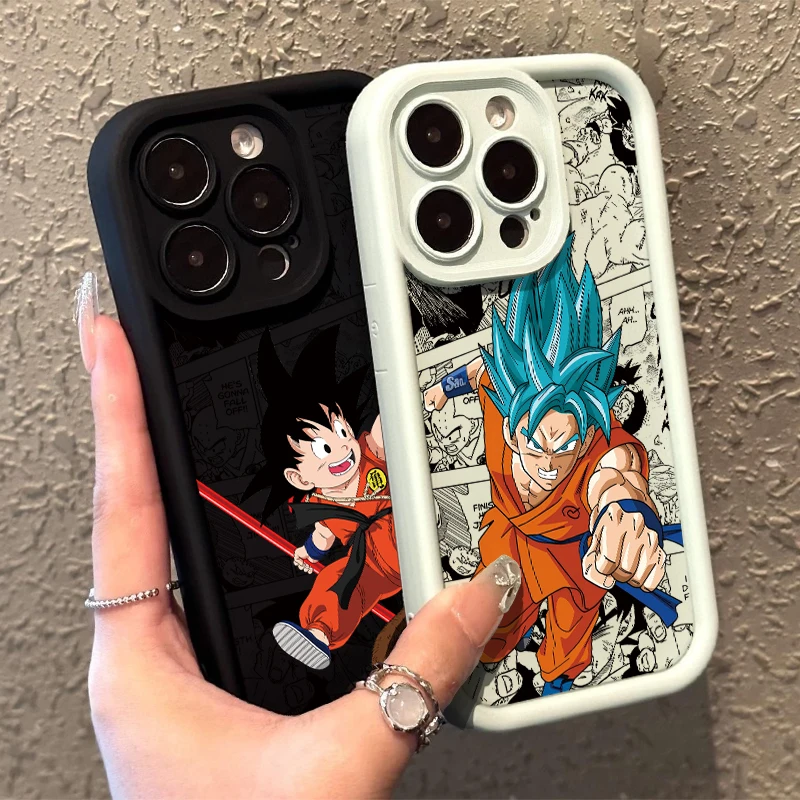 Anime son gokus Dragons balls Phone Case for Samsung S25 S24 S23 S22 S21 S20 Note 20 FE Plus Ultra 4G 5G Soft Silicone TPU Cover - náhled 2