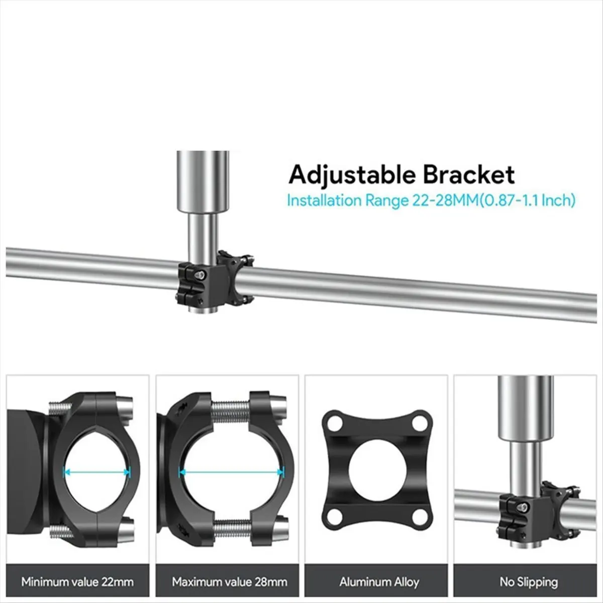 

ABYA For Mini V4 Mount RV Ladder,for GEN 4 RV Ladder Mount,Load-Bearing 200lbs for Pole/Roof/SUV/Outdoor