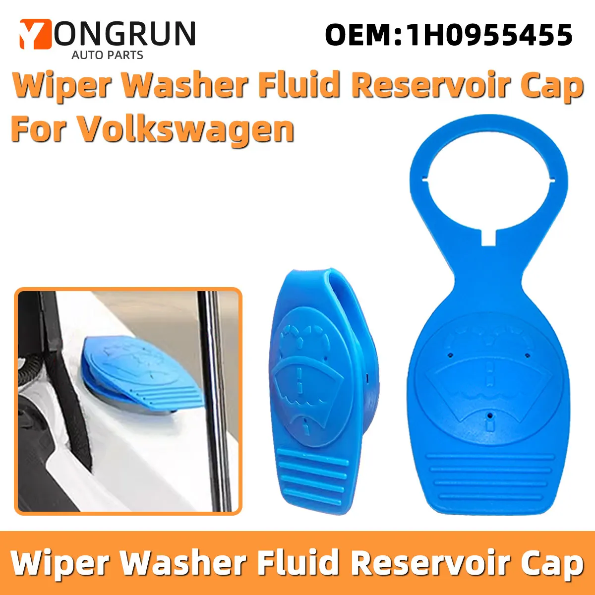 Abdeckkappe für Scheibenwischer-Waschflüssigkeitsbehälter, Autoteile passend für VW Amarok, Beetle, Golf, Jetta, Passat, Audi, 1H0955455, 8D0955455 – Detail 1