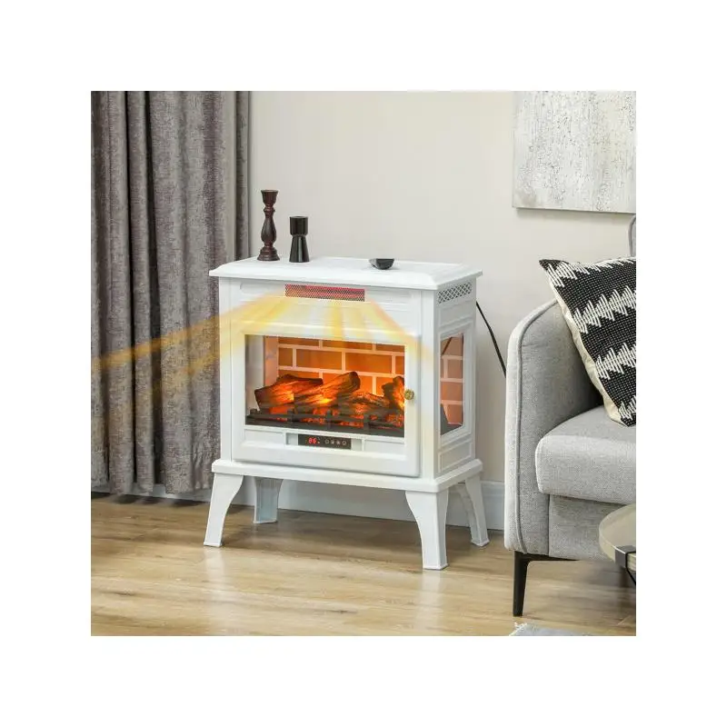 

Электрический каминный обогреватель с регулируемым нагревом, реалистичный эффект пламени, стильный дизайн для домашнего и офисного использования, дистанционное управление,