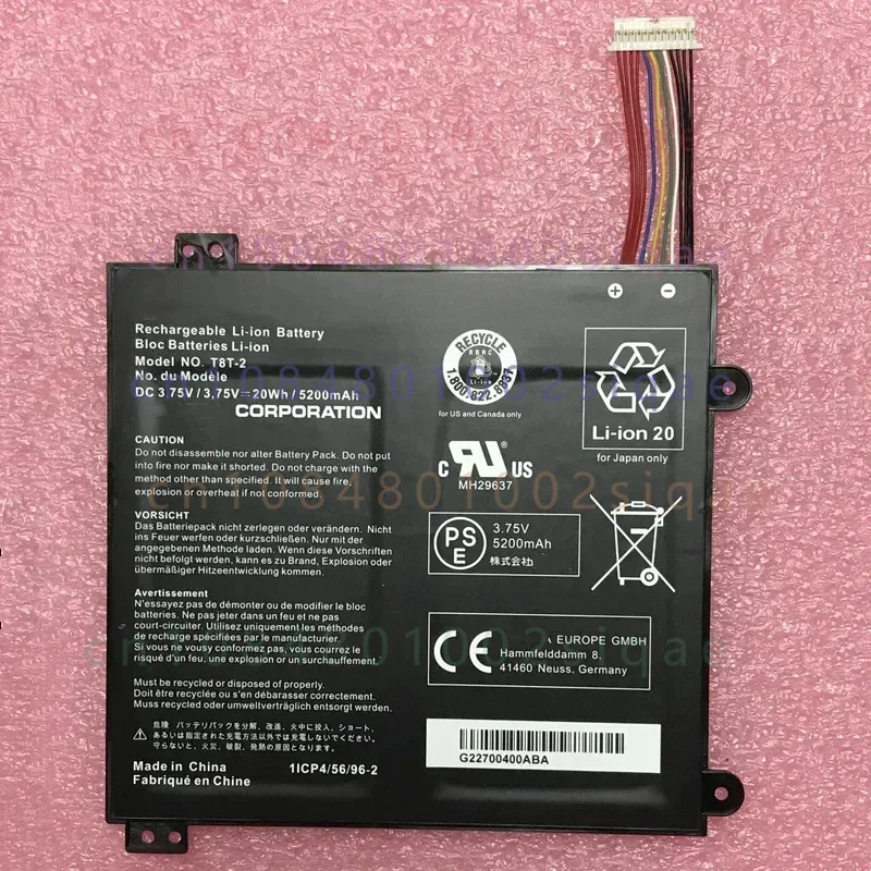 New T10TC T8T-2 AT10-C Laptop Battery 3.75V 20WH For Toshiba Satellite Click Mini ClickMini L9W-B-107 A 000381560   A205 Tablet