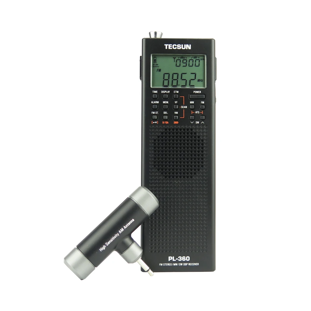 Tecsun PL-360 FM/AM/Shortwave Full-band Portable Easy-To-Handle Radio Digital Demodulation DSP SSB Receiver