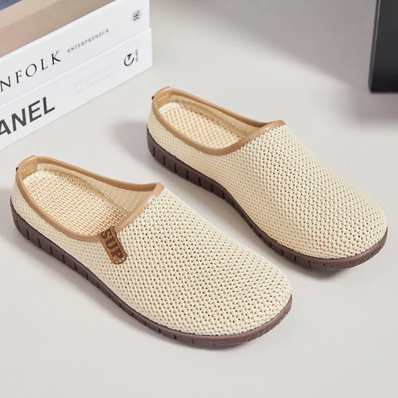 Slippers for Home Use Thick Soled Summer Grass Woven Rattan Woven Men's and Women's Homes Indoor Anti Slip Anti Odor Feet