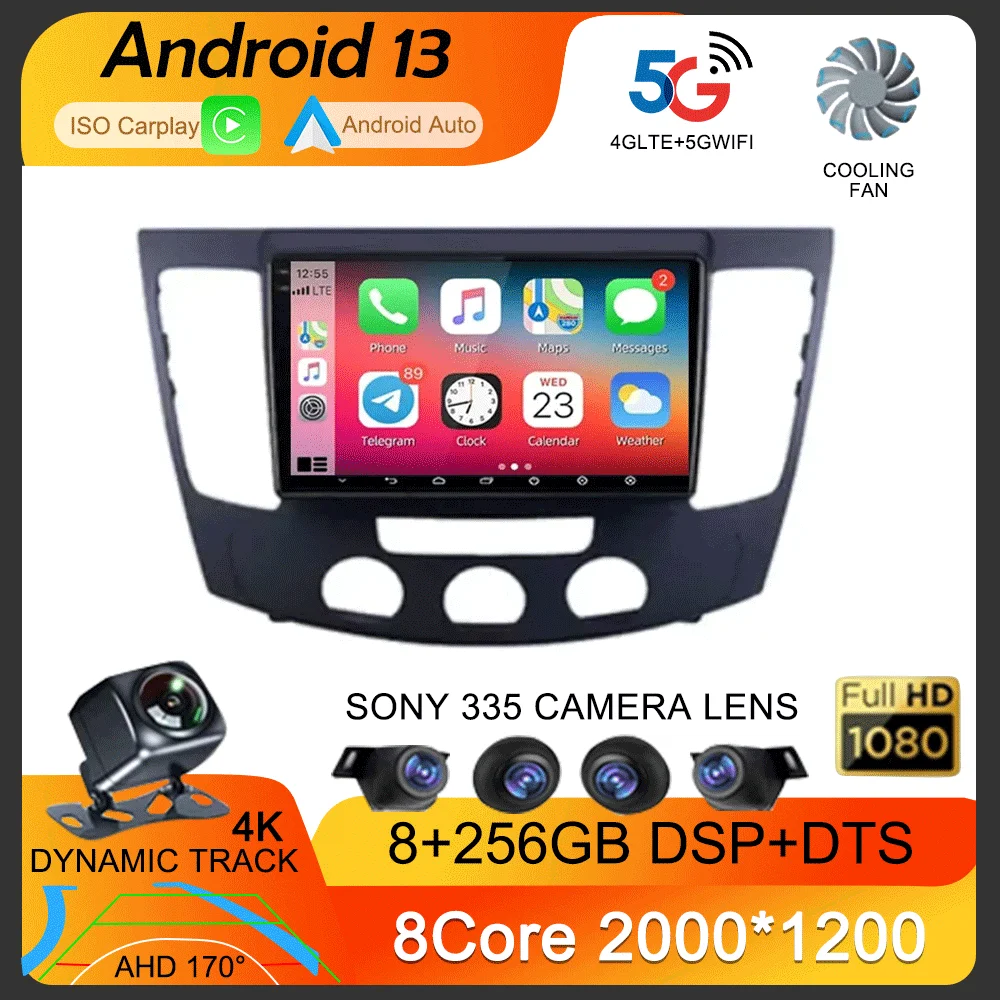 

For Hyundai Sonata NF 2008 - 2010 Car Radio Multimedia Video Player Navigation stereo GPS Android 13 No 2din 2 din dvd