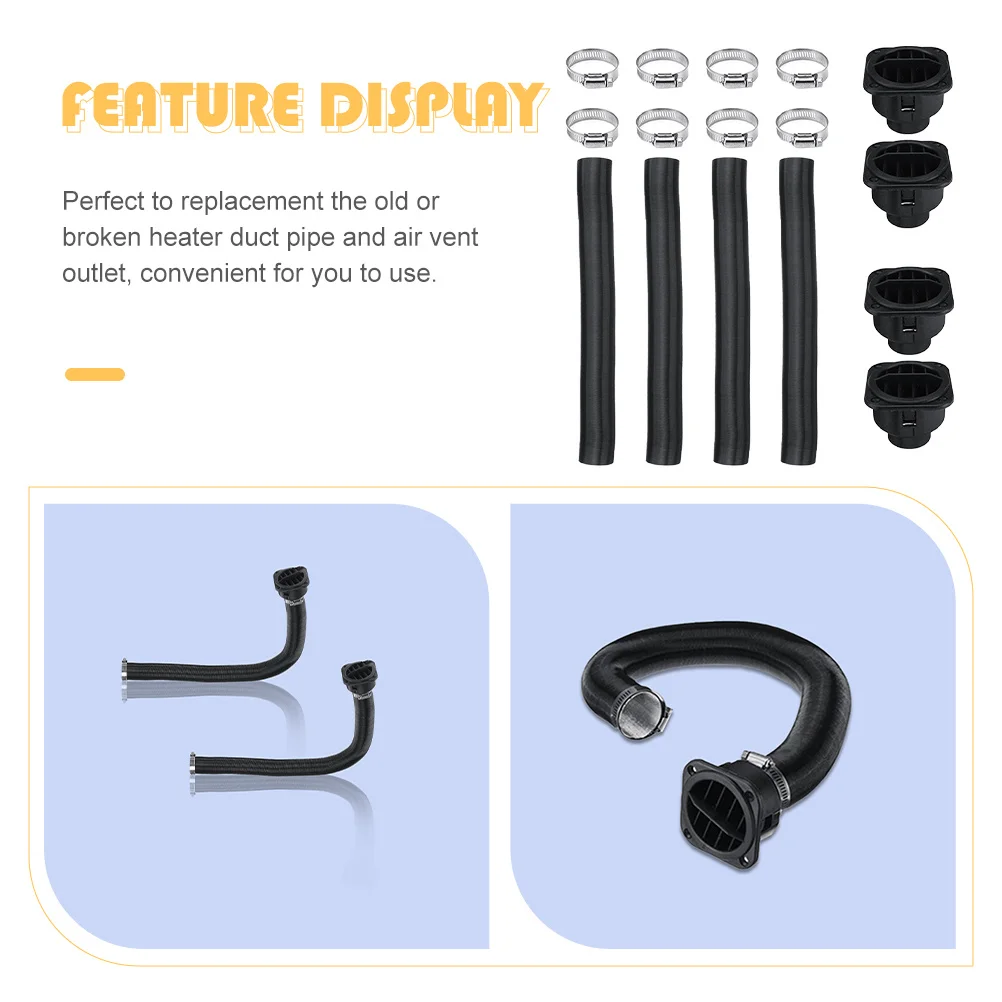 

1 set 1 Set Vent Replacement For 4 Hole Diesel Heater Ducting Heater Duct Replacement Vent Warm Air Outlet Warm Air Outlet Kit