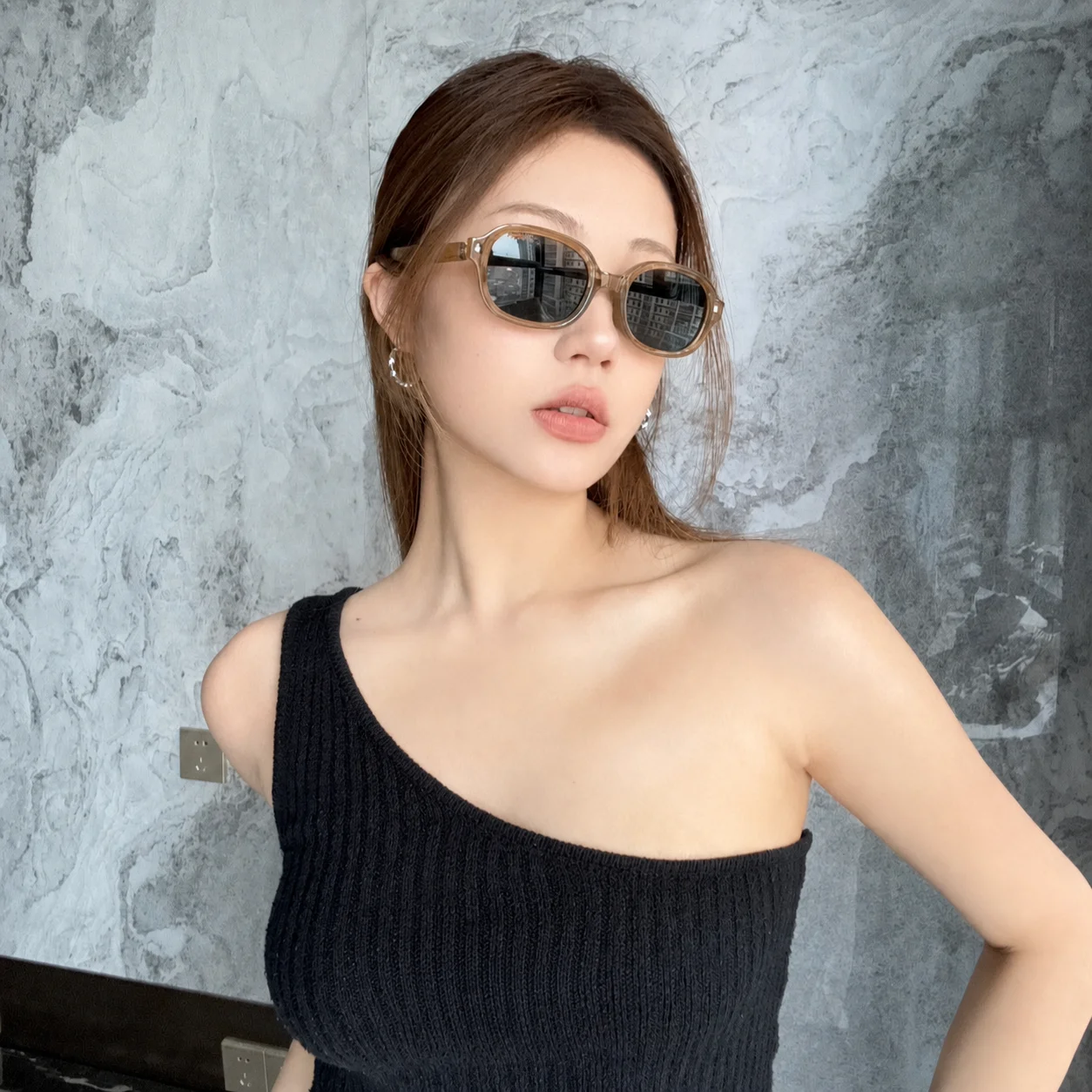 Retro Oval Sunglasses Retro Portable Sun Glasses Lightweight Sunglasses Fashionable Foldable Sunglasses For Driving Party