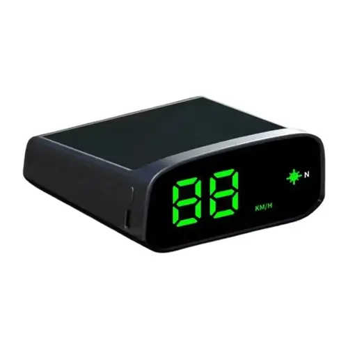 Imagen 2 del producto Pantalla Solar Head Up GPS + velocímetro Digital para coche detección de luz inteligente pantalla LED HUD KM/H y MP/H