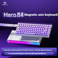 AULA HERO84 Hall Effect Magnetic Axis Carbon Fiber Positioning Board RT Accuracy 0.01 Electronic Sports Grade Gaming Keyboard