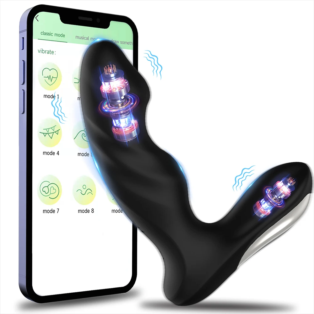 Controllo APP Giocattoli Del Sesso Vibratori Anale Massaggio Della Prostata Butt Plug Stimolatore Della Prostata Ano Masturbatore Maschile Spina Giocattoli Del Sesso Per Gli Uomini