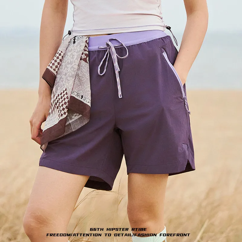 26SS Outdoor Hiking Moisture-Wicking Quick-Dry Breathable Sports Shorts Men’s & Women’s Summer Casual Functional Quarter Pants