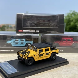 1/64 Scale Hummer H1 off-road Alloy Car Model Metal Die-Cast Toy Vehicle for Collection Souvenir Gift Display