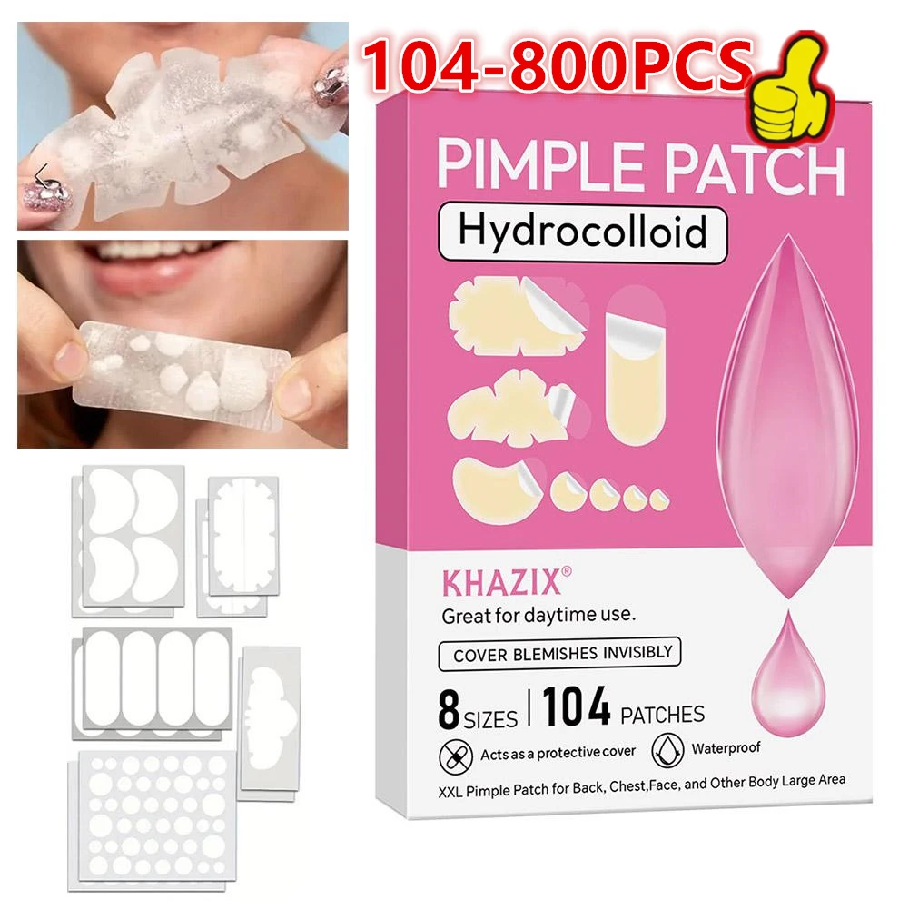 104-800PCS of acne patches - non-alcoholic, used to absorb acne secretions, non irritating, essential for acne care